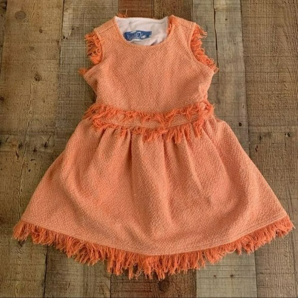 Kapital K girls open back fringe tank dress -3